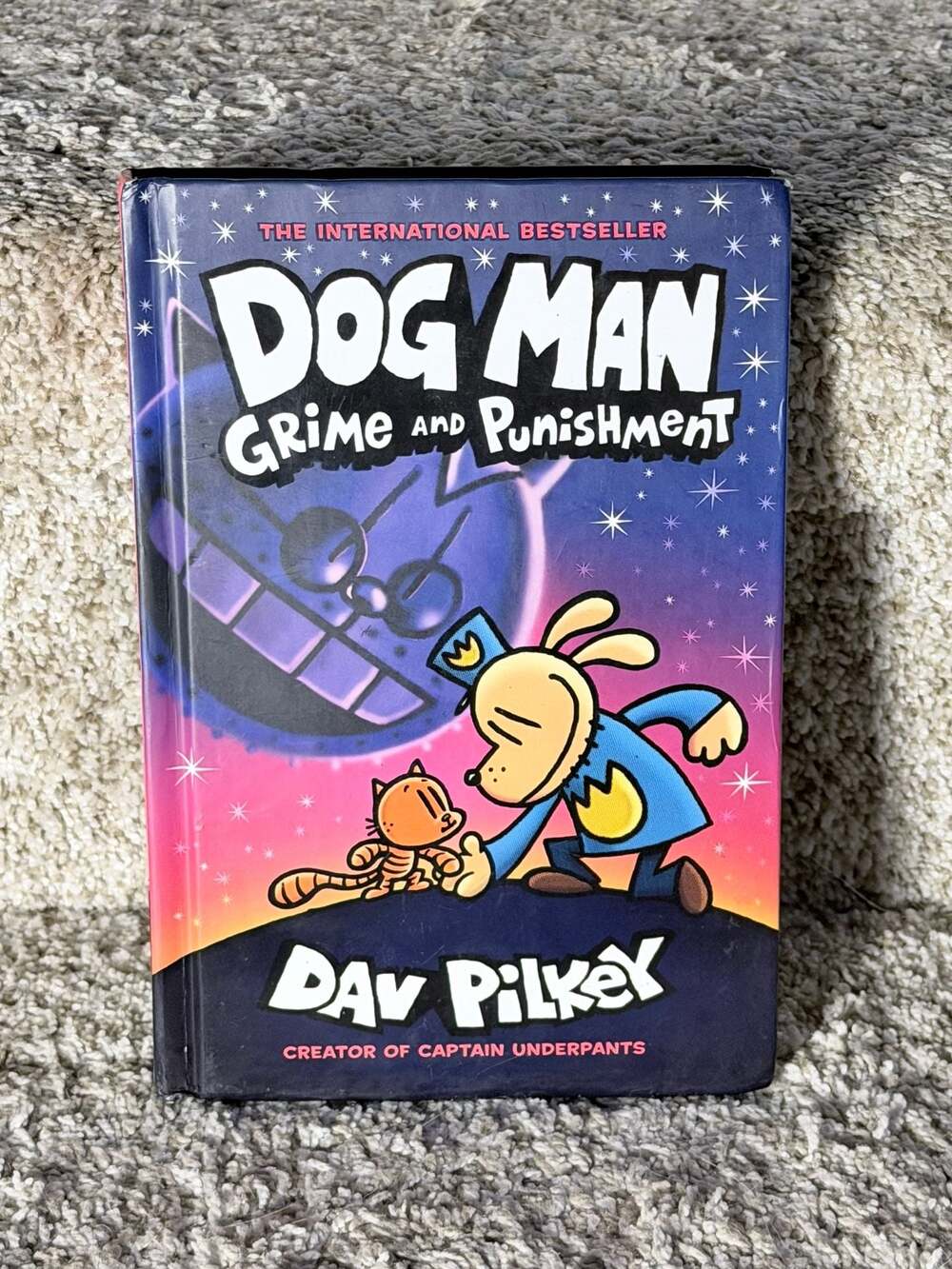 Dog Man: Grime and Punishment by Dav Pilkey Hardcover Book (2 available)